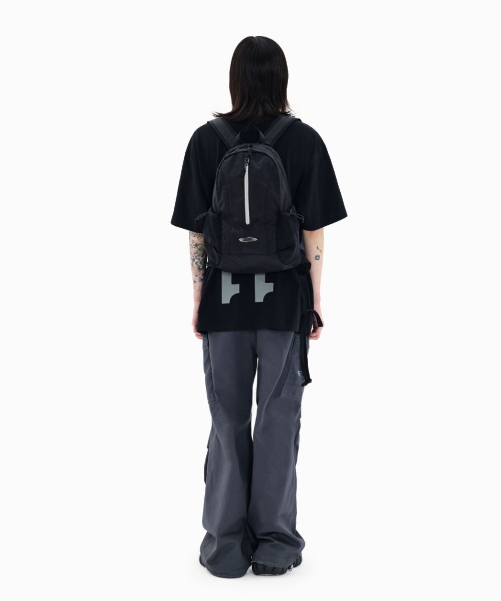 MUSINSA公式 | OPENING PROJECT Mesh Pocket Runner Bag - Black