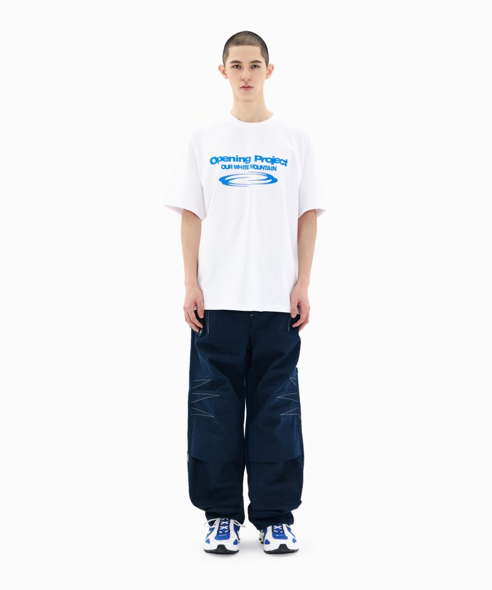 Tシャツ・カットソー Opening Project Identity T Shirt WhiteBlue FWSMCTA353M MUSINSA公式 | OPENING PROJECT Identity T Shirt - White/Blue