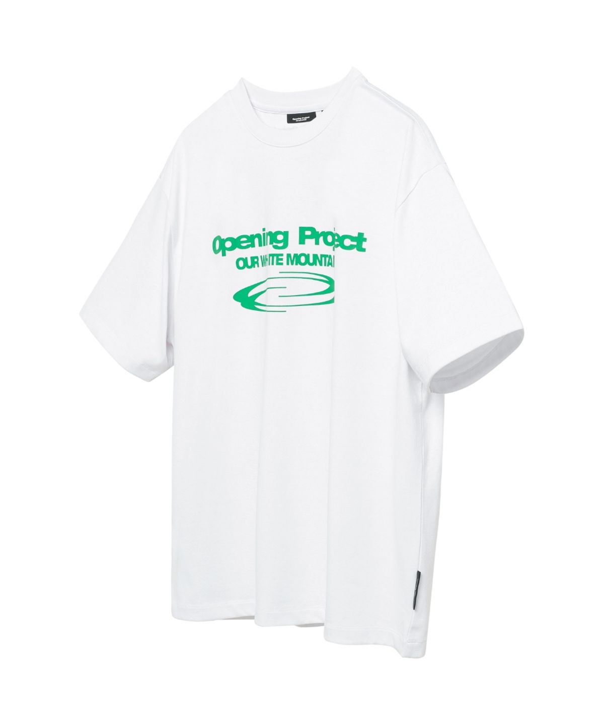 오프닝프로젝트(OPENING PROJECT) Identity T Shirt - White/Green