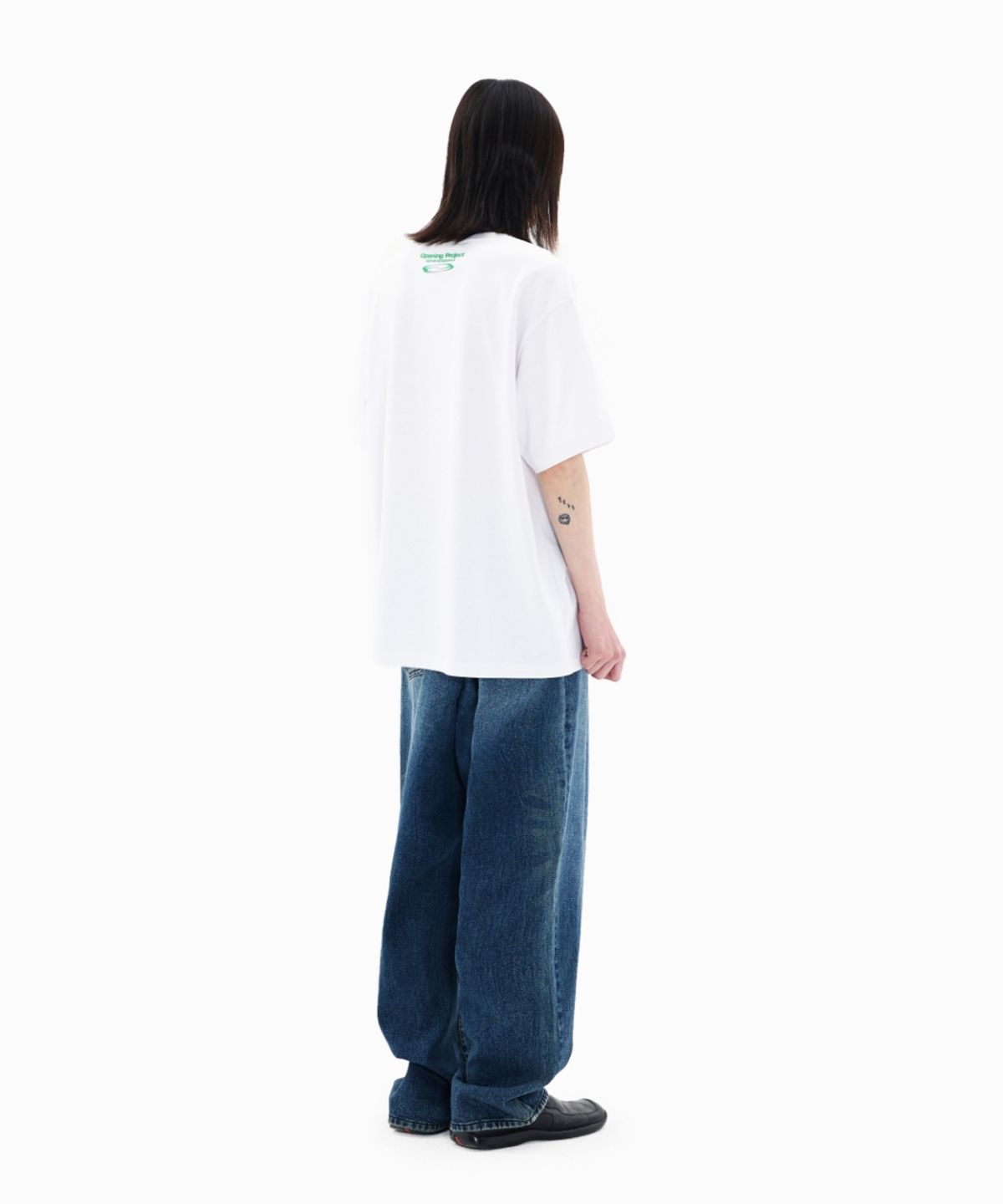 오프닝프로젝트(OPENING PROJECT) Identity T Shirt - White/Green