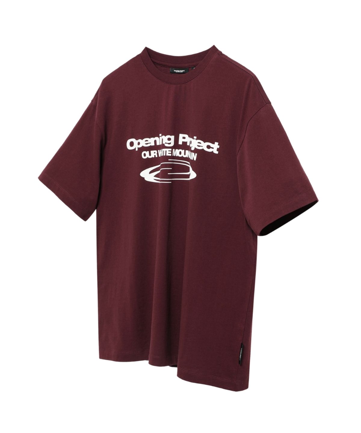 오프닝프로젝트(OPENING PROJECT) Identity T Shirt - Burgundy