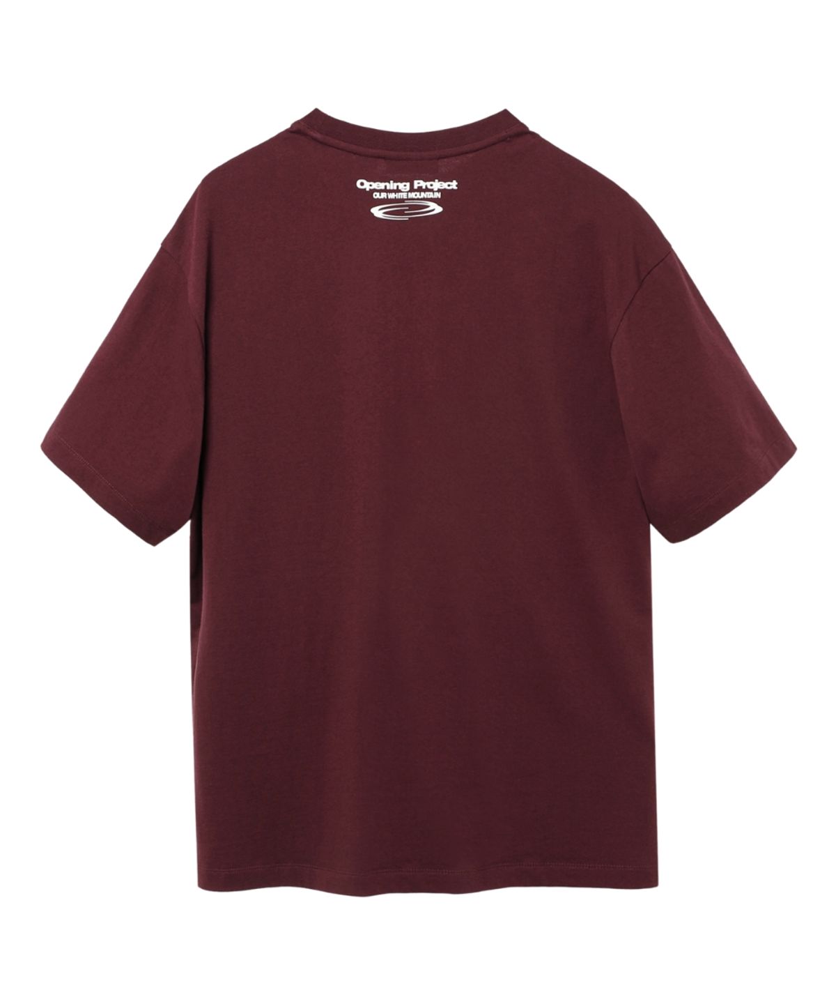 오프닝프로젝트(OPENING PROJECT) Identity T Shirt - Burgundy