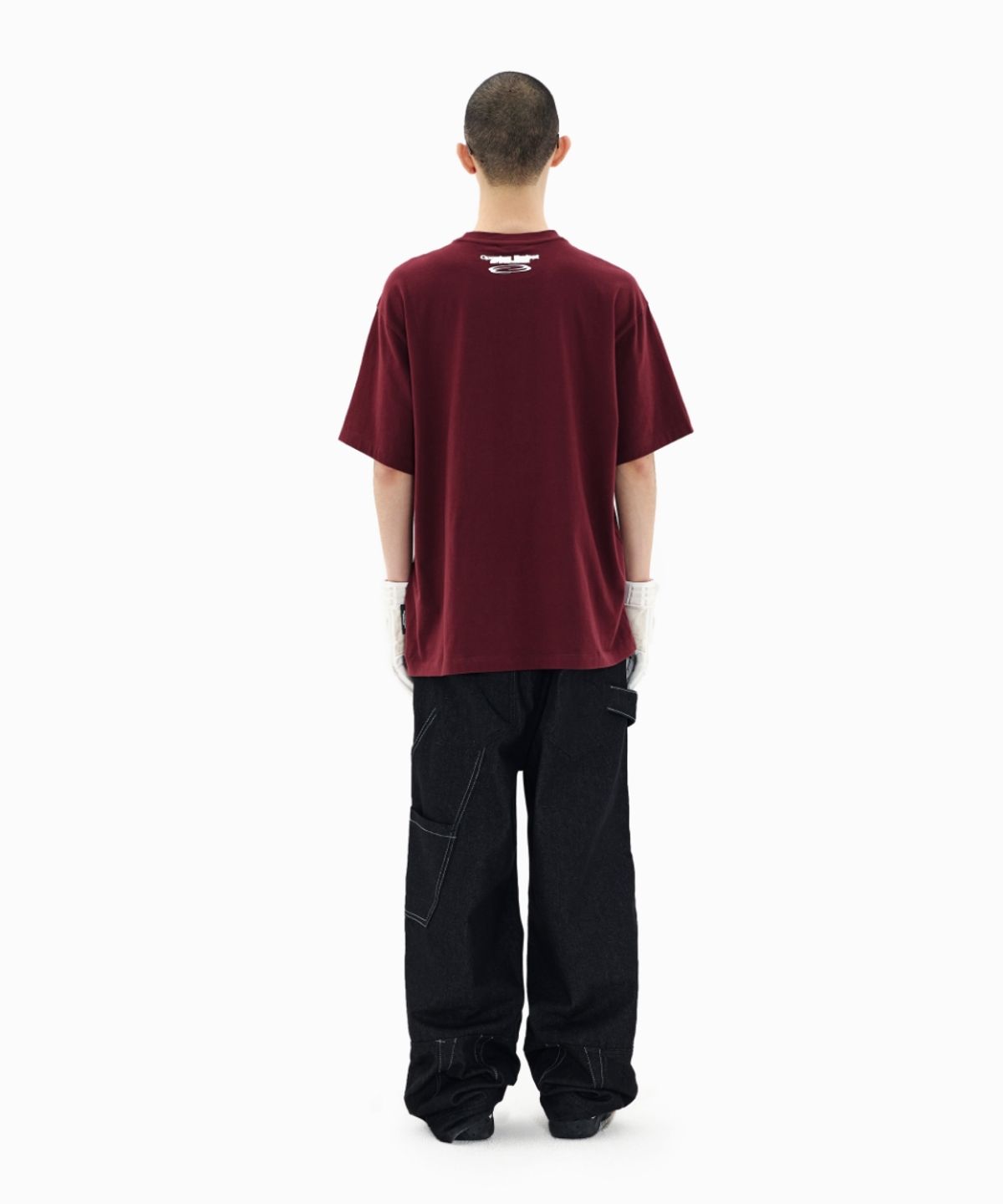 오프닝프로젝트(OPENING PROJECT) Identity T Shirt - Burgundy