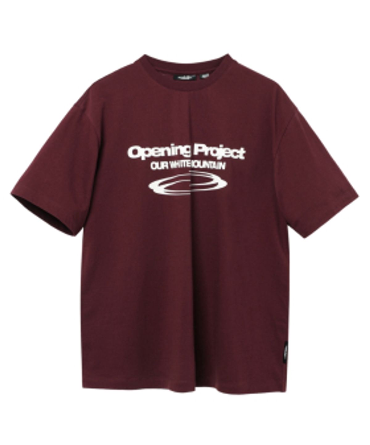 오프닝프로젝트(OPENING PROJECT) Identity T Shirt - Burgundy