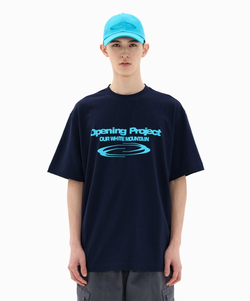 MUSINSA公式 | OPENING PROJECT Identity T Shirt - Navy