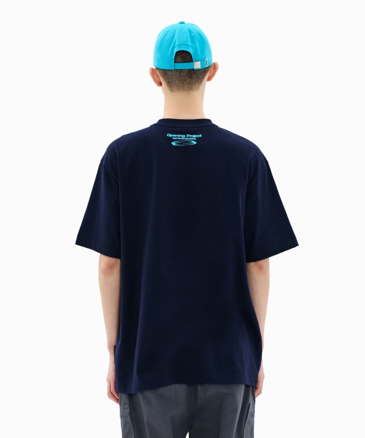 오프닝프로젝트(OPENING PROJECT) Identity T Shirt - Navy