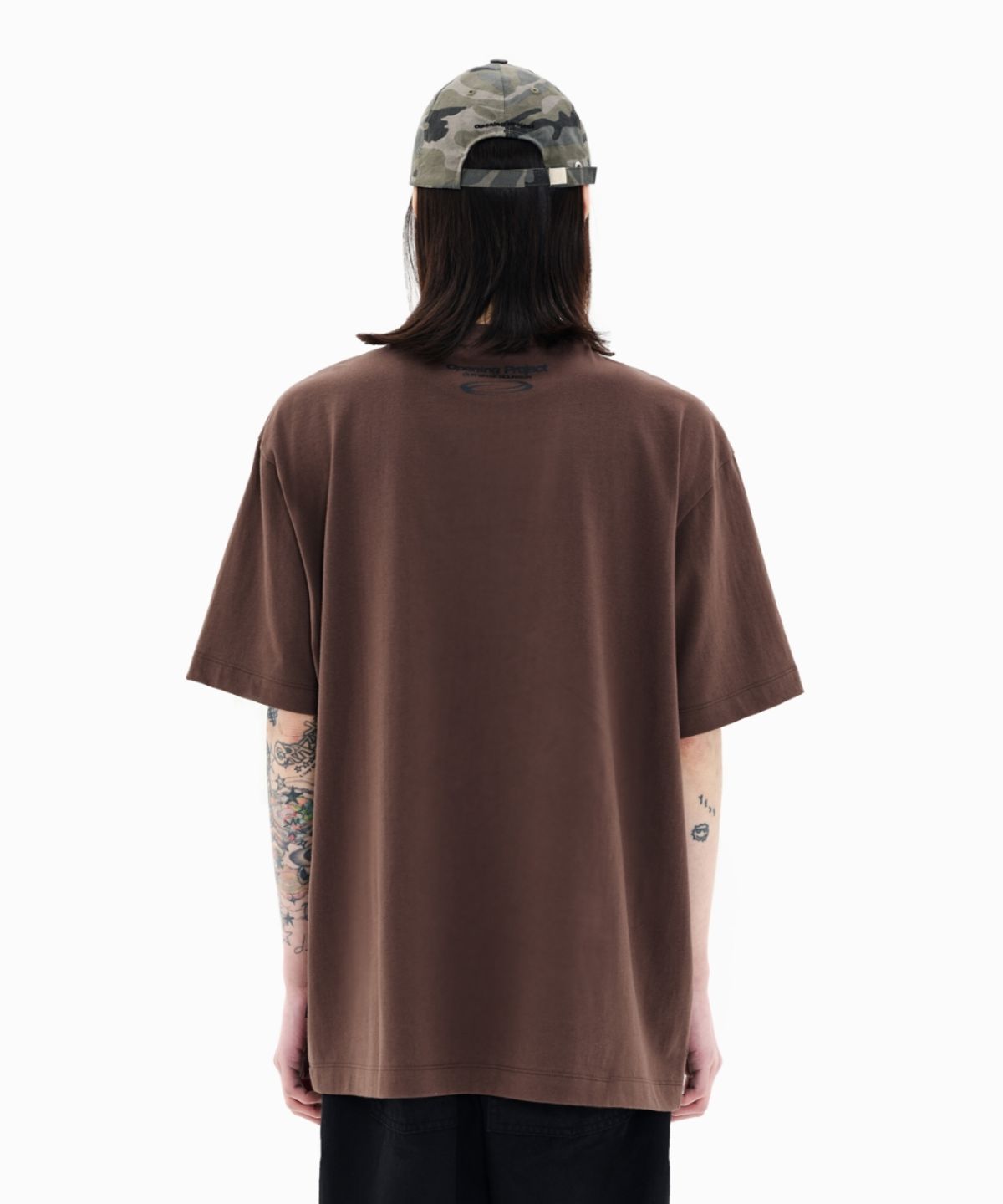 오프닝프로젝트(OPENING PROJECT) Identity T Shirt - Dark Brown