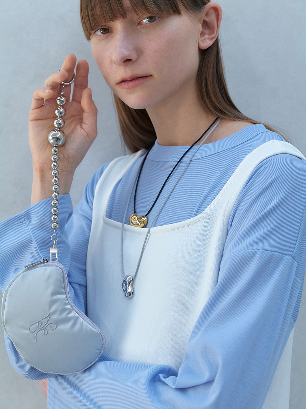 아코크(ACOC) Flora Tie Vest_Ivory