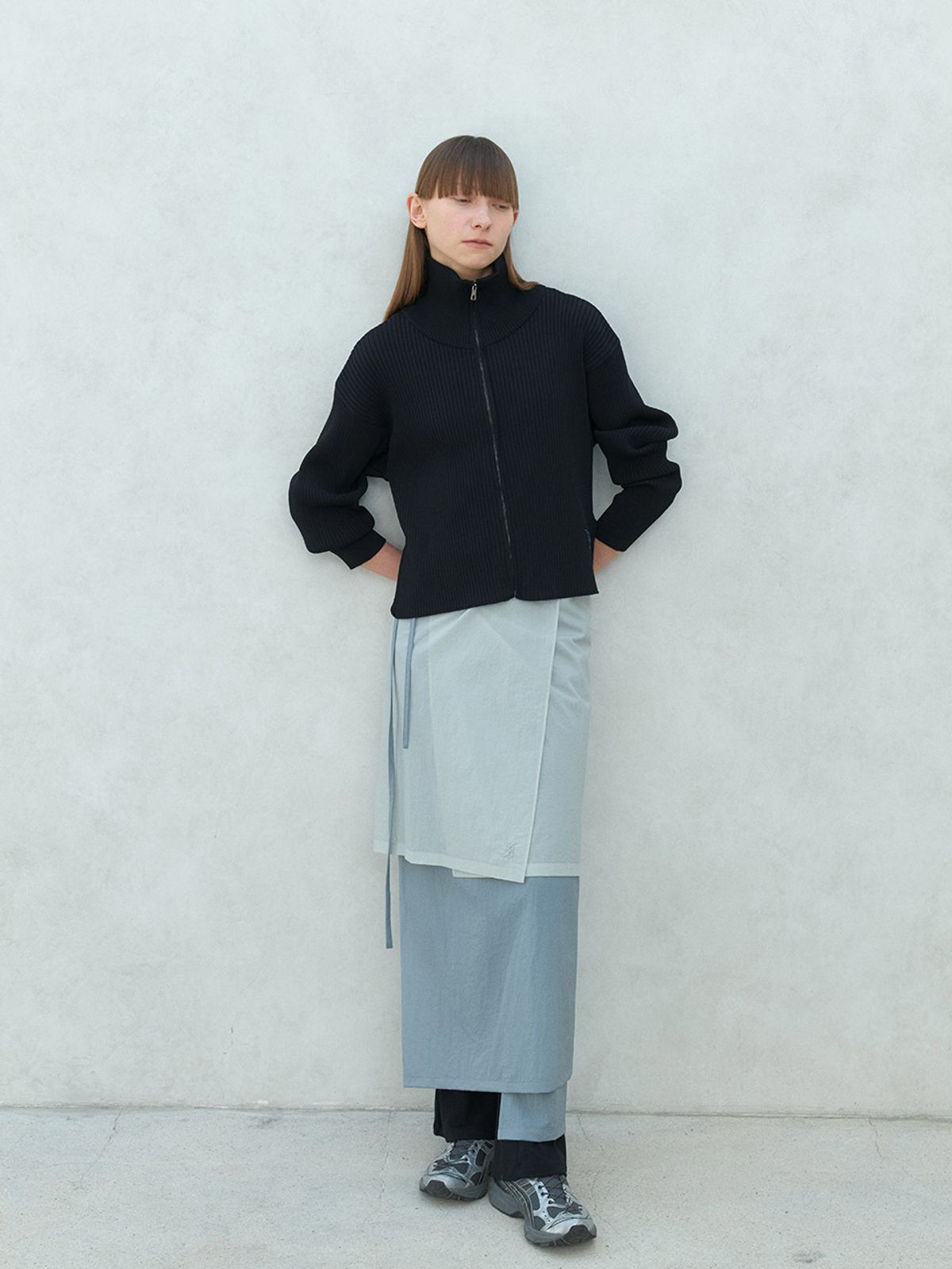 아코크(ACOC) Valley Rib Cardigan_Black