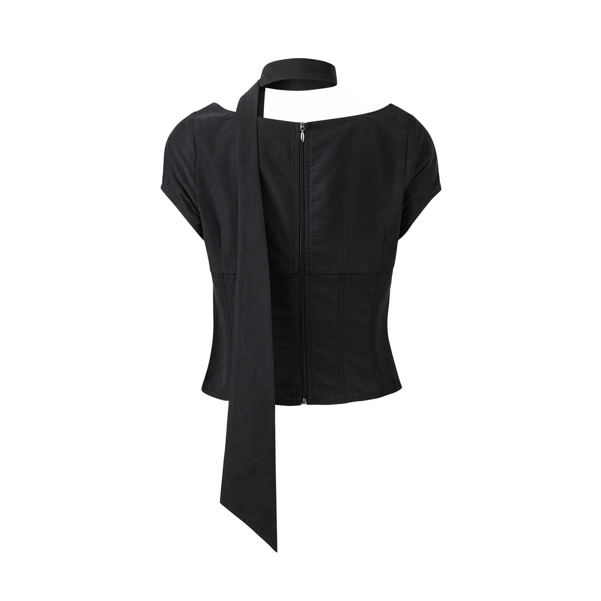2000아카이브스(2000ARCHIVES) ANGEL WING SCARF TOP (BLACK)