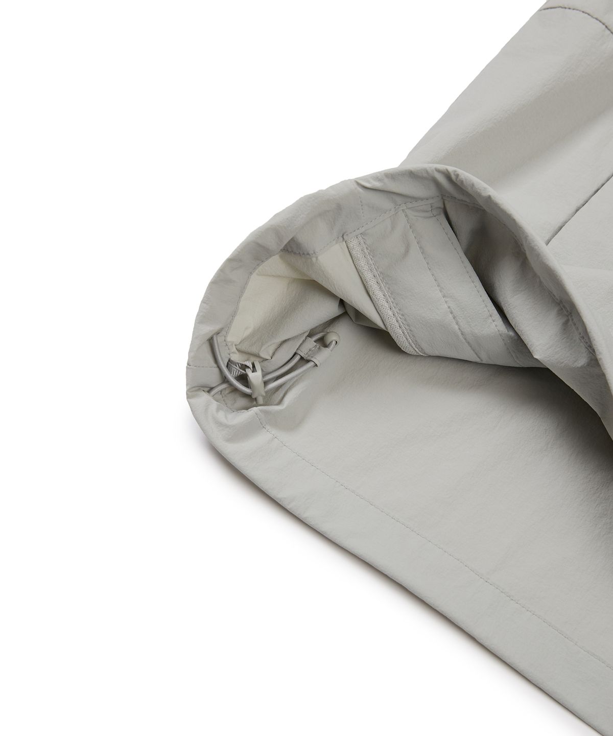 스노우피크 어패럴(SNOWPEAK APPAREL) 씬테크 우븐 스탠드넥 반팔 아노락 Light Gray (S24MMSAN34)