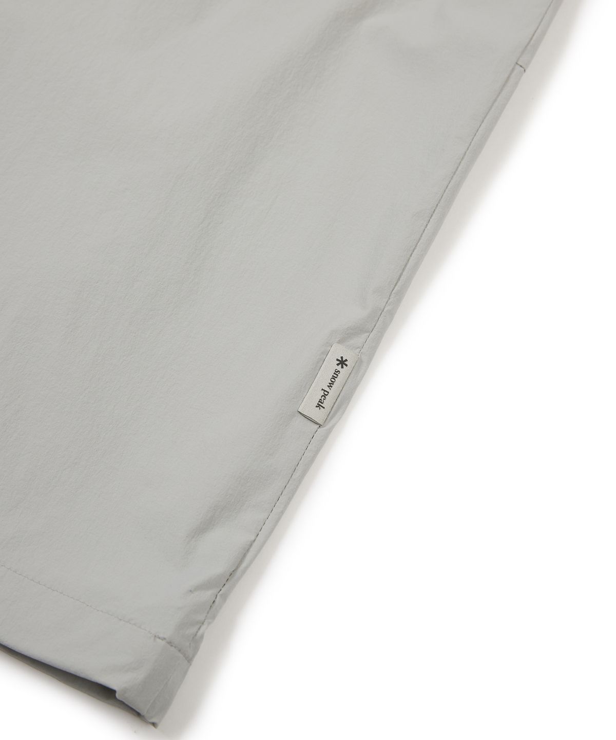 스노우피크 어패럴(SNOWPEAK APPAREL) 씬테크 우븐 스탠드넥 반팔 아노락 Light Gray (S24MMSAN34)