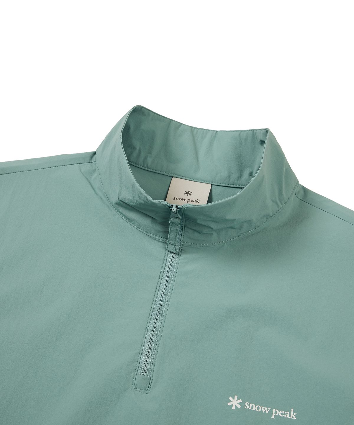 스노우피크 어패럴(SNOWPEAK APPAREL) 씬테크 여성 우븐 스탠드넥 반팔 아노락 Royal Mint (S24MWSAN35)