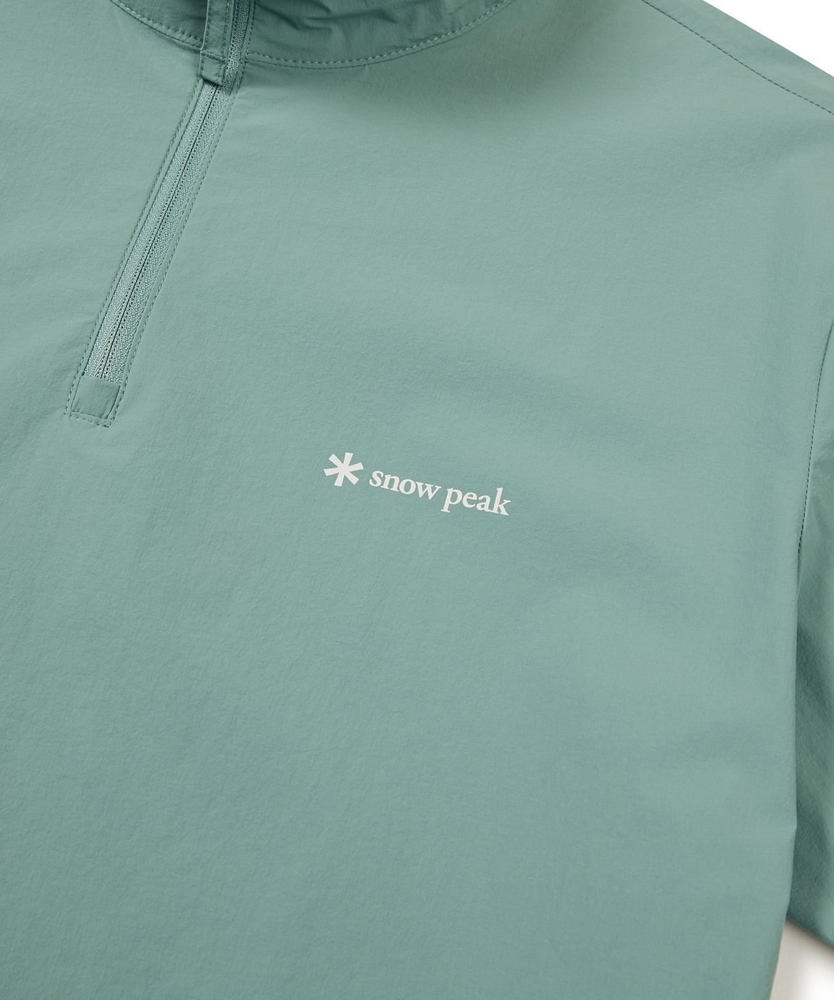 스노우피크 어패럴(SNOWPEAK APPAREL) 씬테크 여성 우븐 스탠드넥 반팔 아노락 Royal Mint (S24MWSAN35)