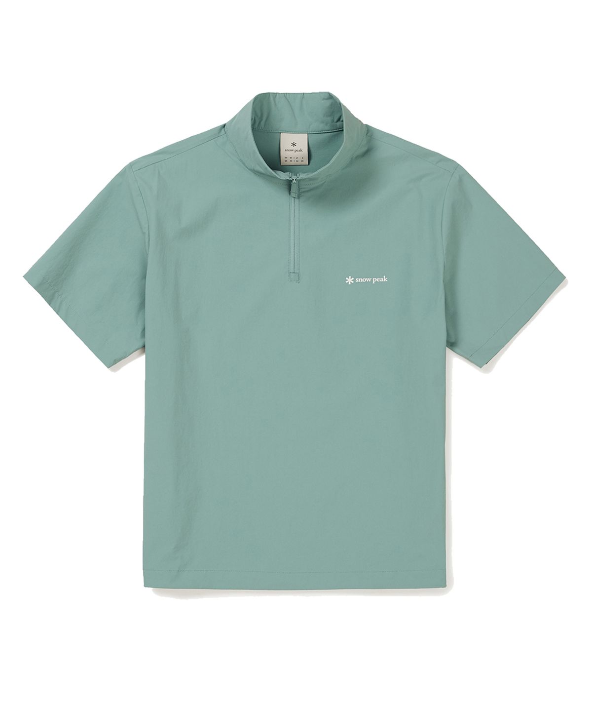 스노우피크 어패럴(SNOWPEAK APPAREL) 씬테크 여성 우븐 스탠드넥 반팔 아노락 Royal Mint (S24MWSAN35)