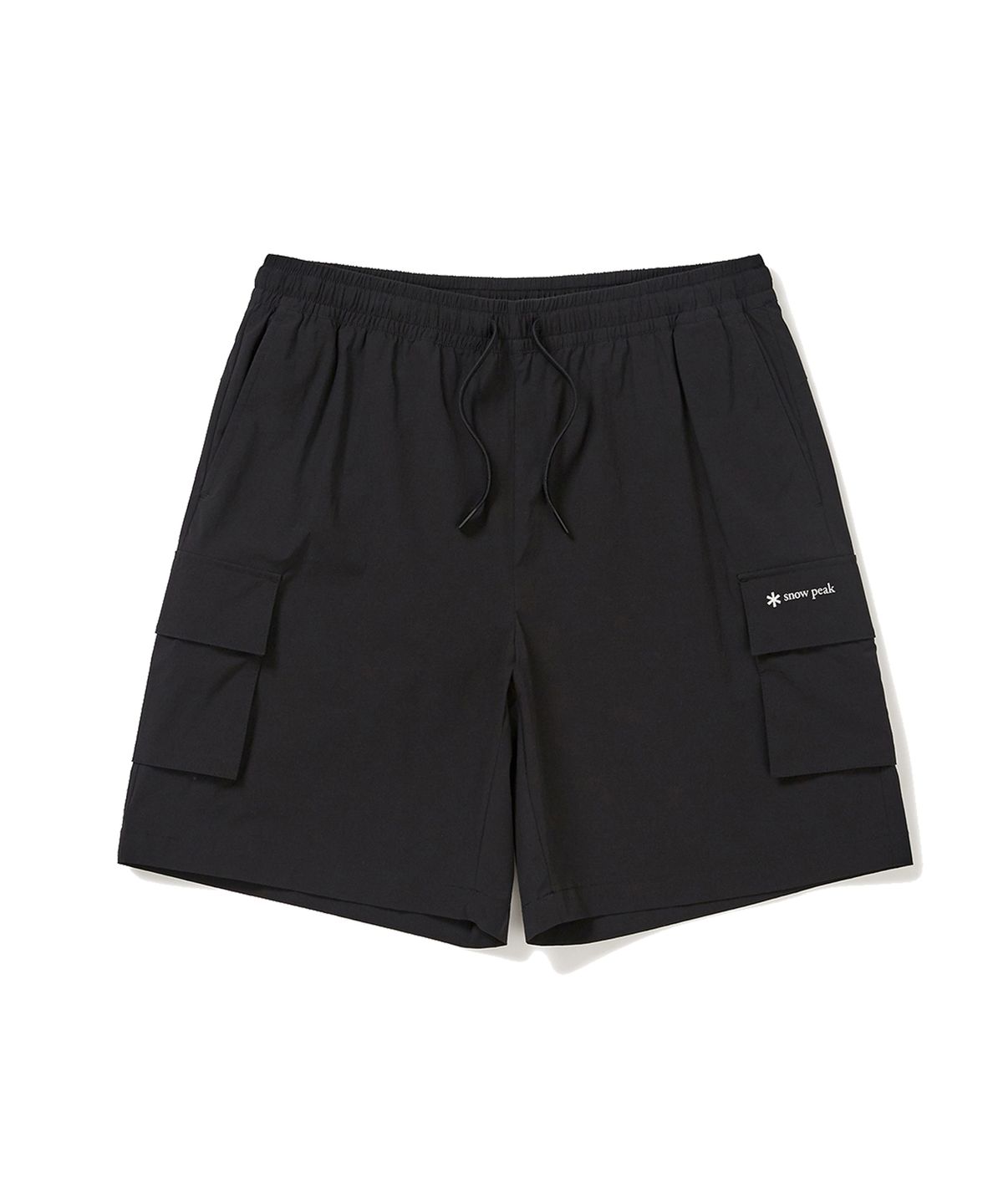 스노우피크 어패럴(SNOWPEAK APPAREL) 씬테크 우븐 카고 반바지 Black (S24MUSHP62)