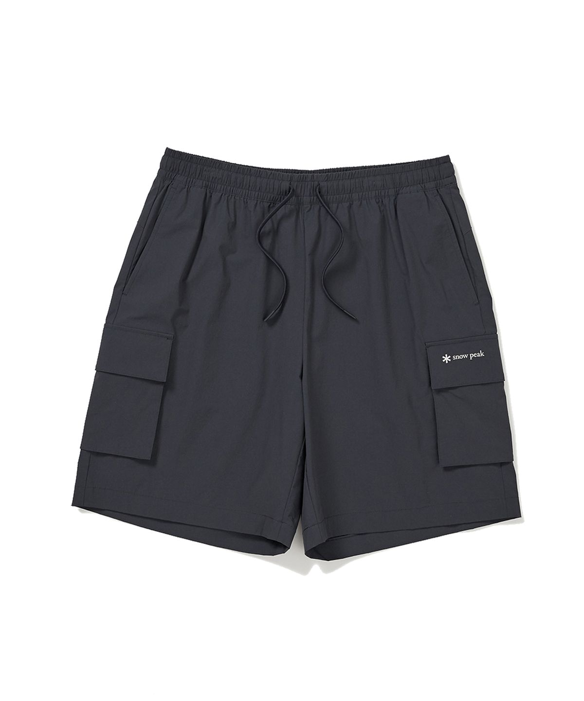 스노우피크 어패럴(SNOWPEAK APPAREL) 씬테크 우븐 카고 반바지 Charcoal Navy (S24MUSHP62)