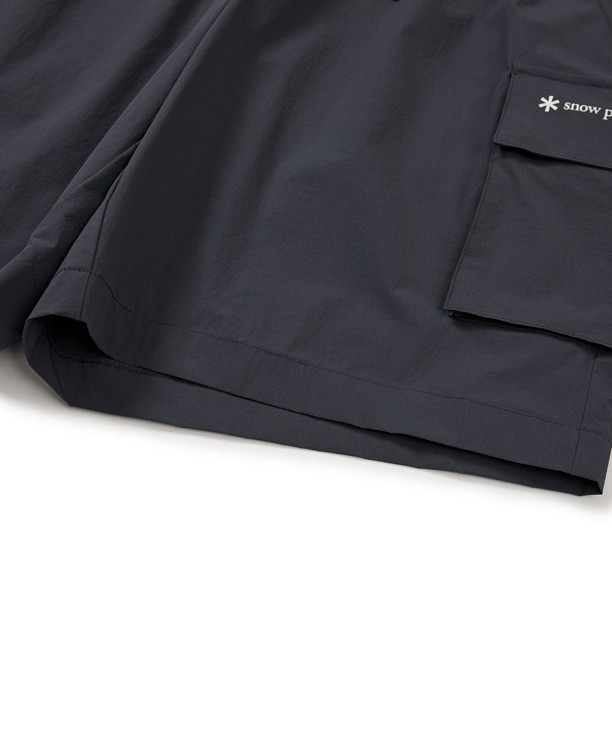 스노우피크 어패럴(SNOWPEAK APPAREL) 씬테크 우븐 카고 반바지 Charcoal Navy (S24MUSHP62)