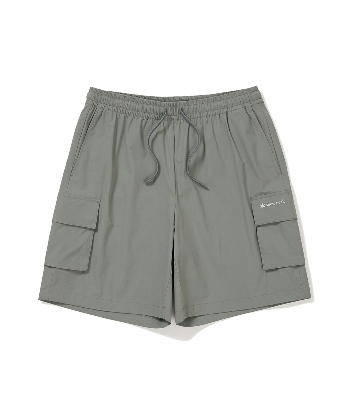 스노우피크 어패럴(SNOWPEAK APPAREL) 씬테크 우븐 카고 반바지 Light Khaki (S24MUSHP62)