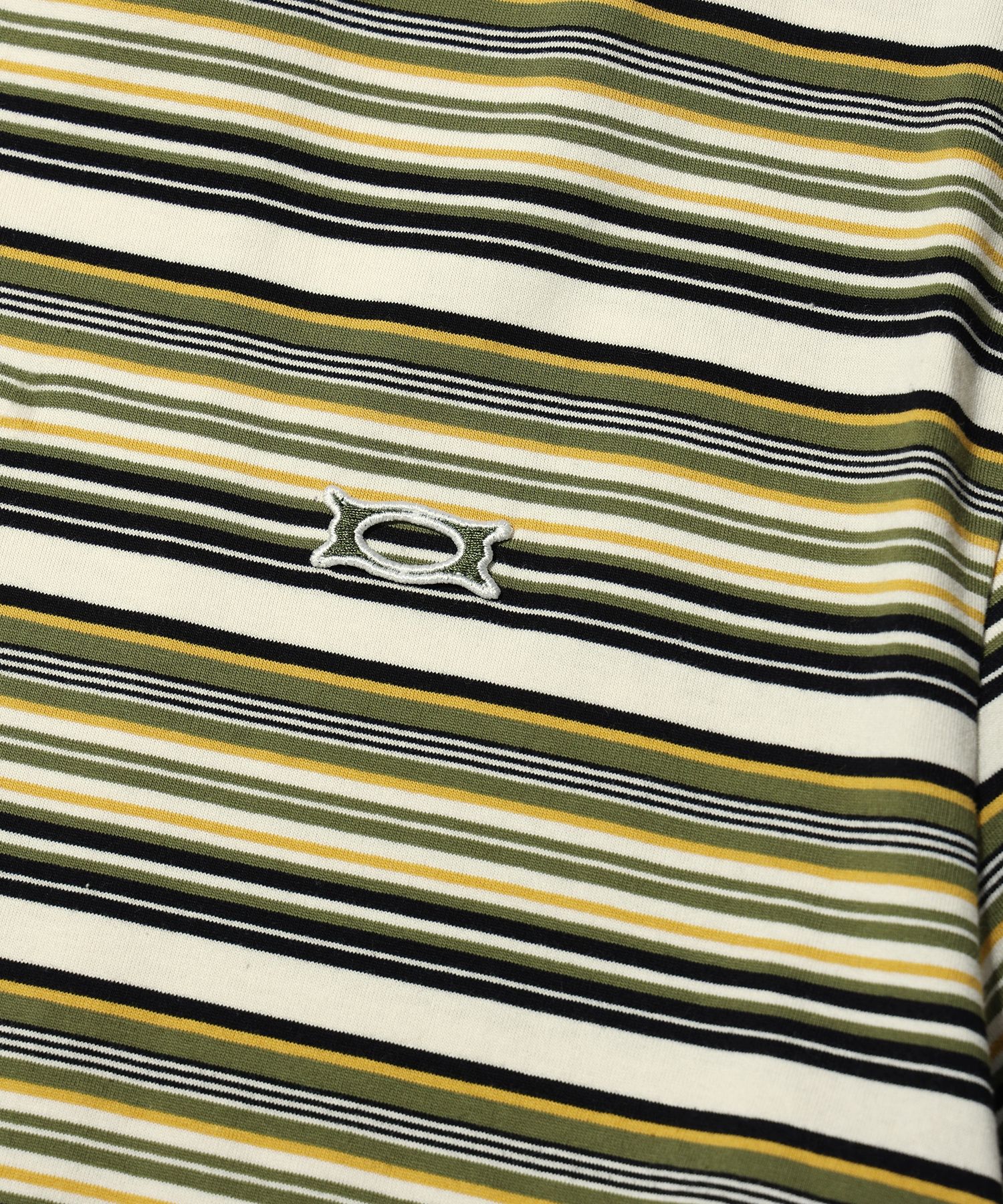 MUSINSA | CRITIC WORMHOLE LOGO STRIPE T-SHIRTS GREEN