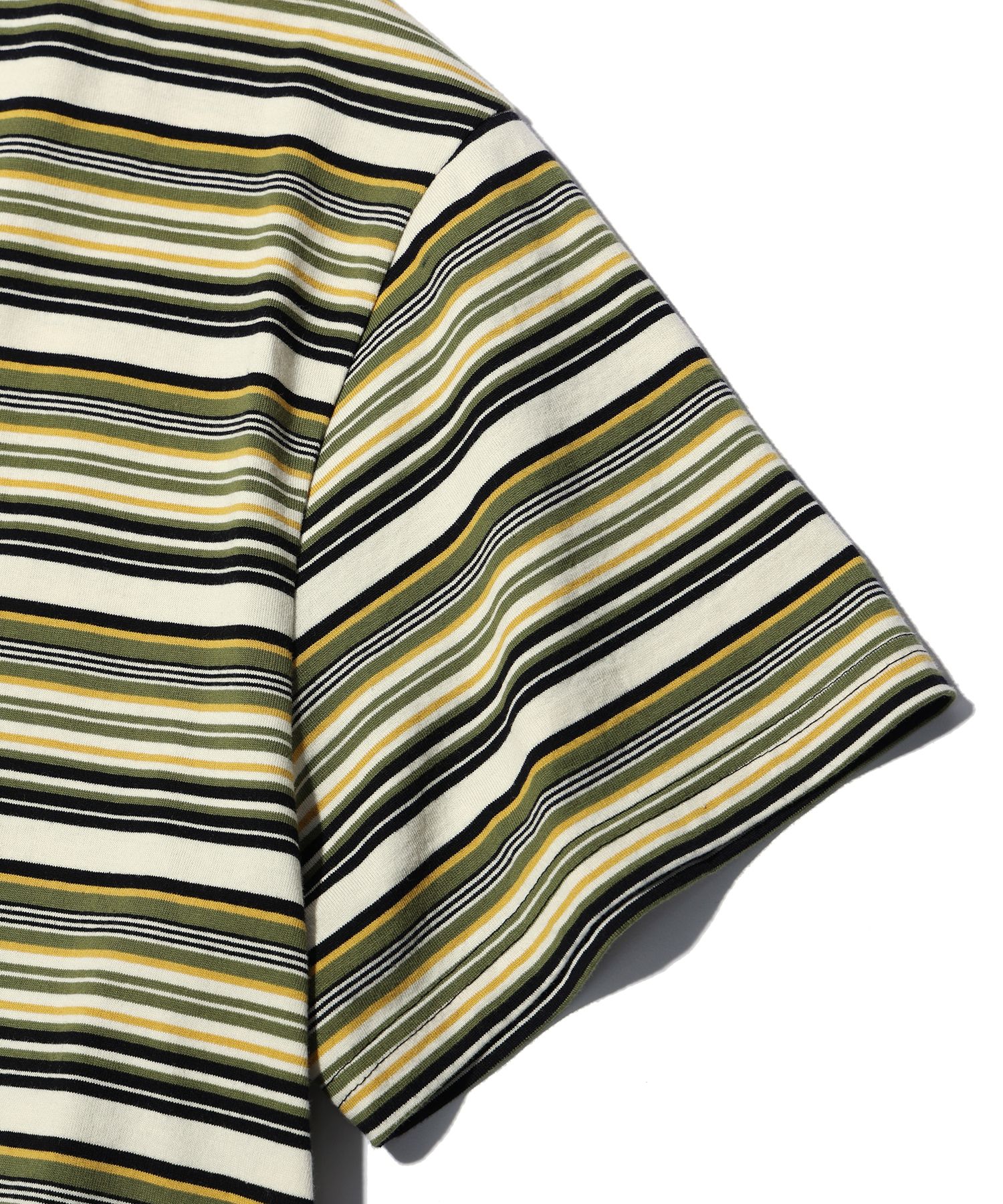 MUSINSA | CRITIC WORMHOLE LOGO STRIPE T-SHIRTS GREEN