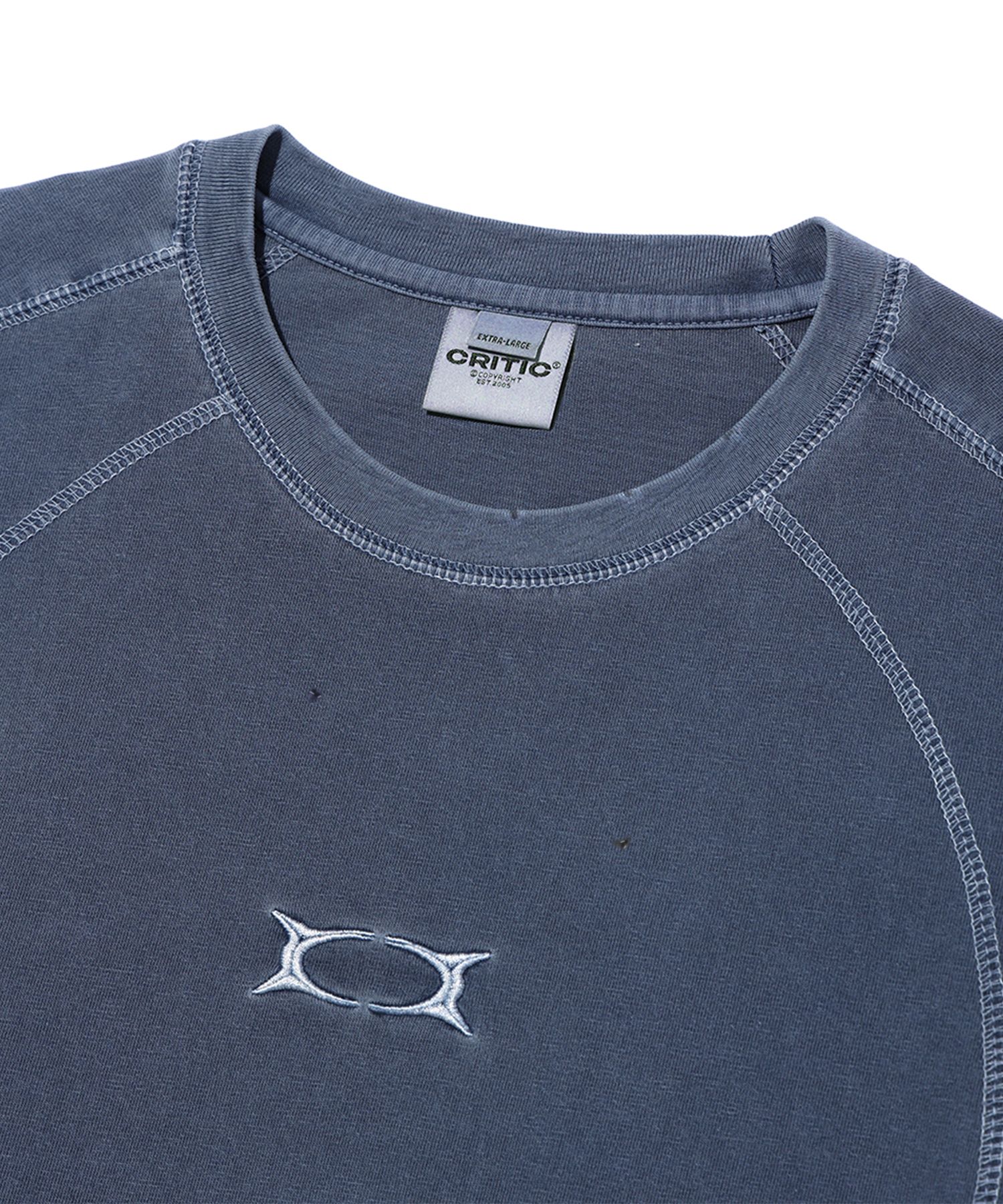 ◆24SS CRITIC INCISION PIGMENT T-SHIRTS/3色◆ MUSINSA公式 | CRITIC INCISION PIGMENT T-SHIRTS BLUE