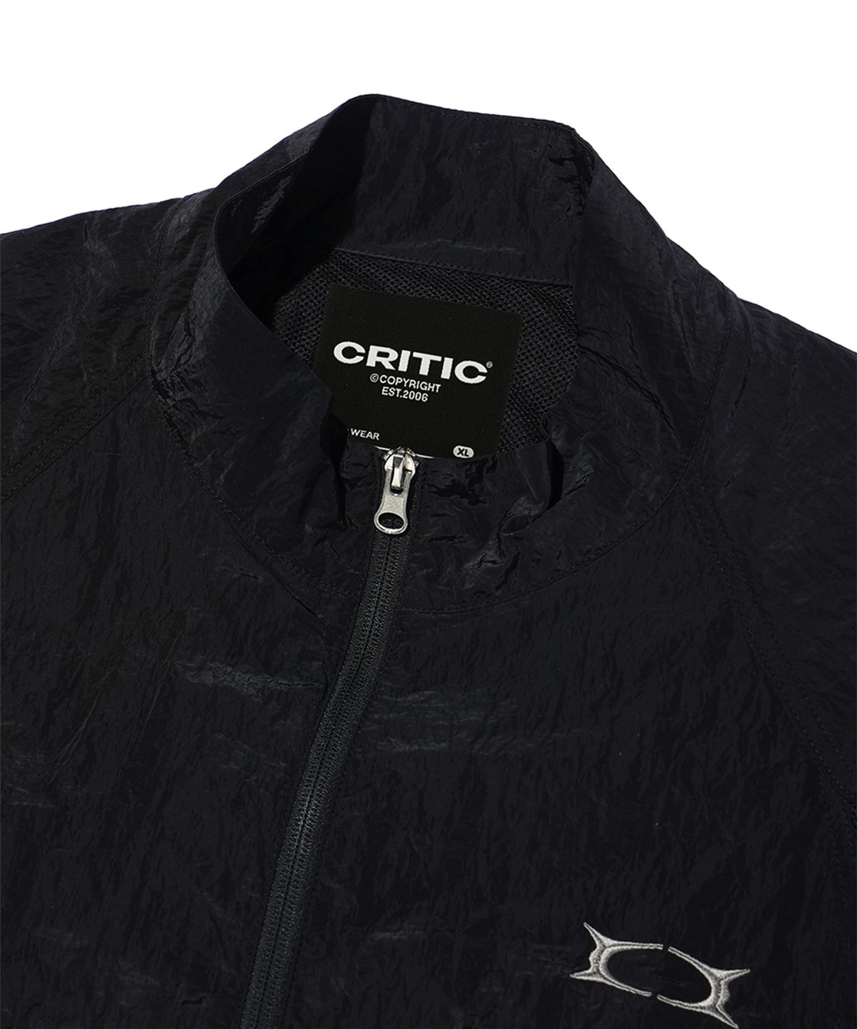 크리틱(CRITIC) HALF ZIP WOVEN ANORAK BLACK