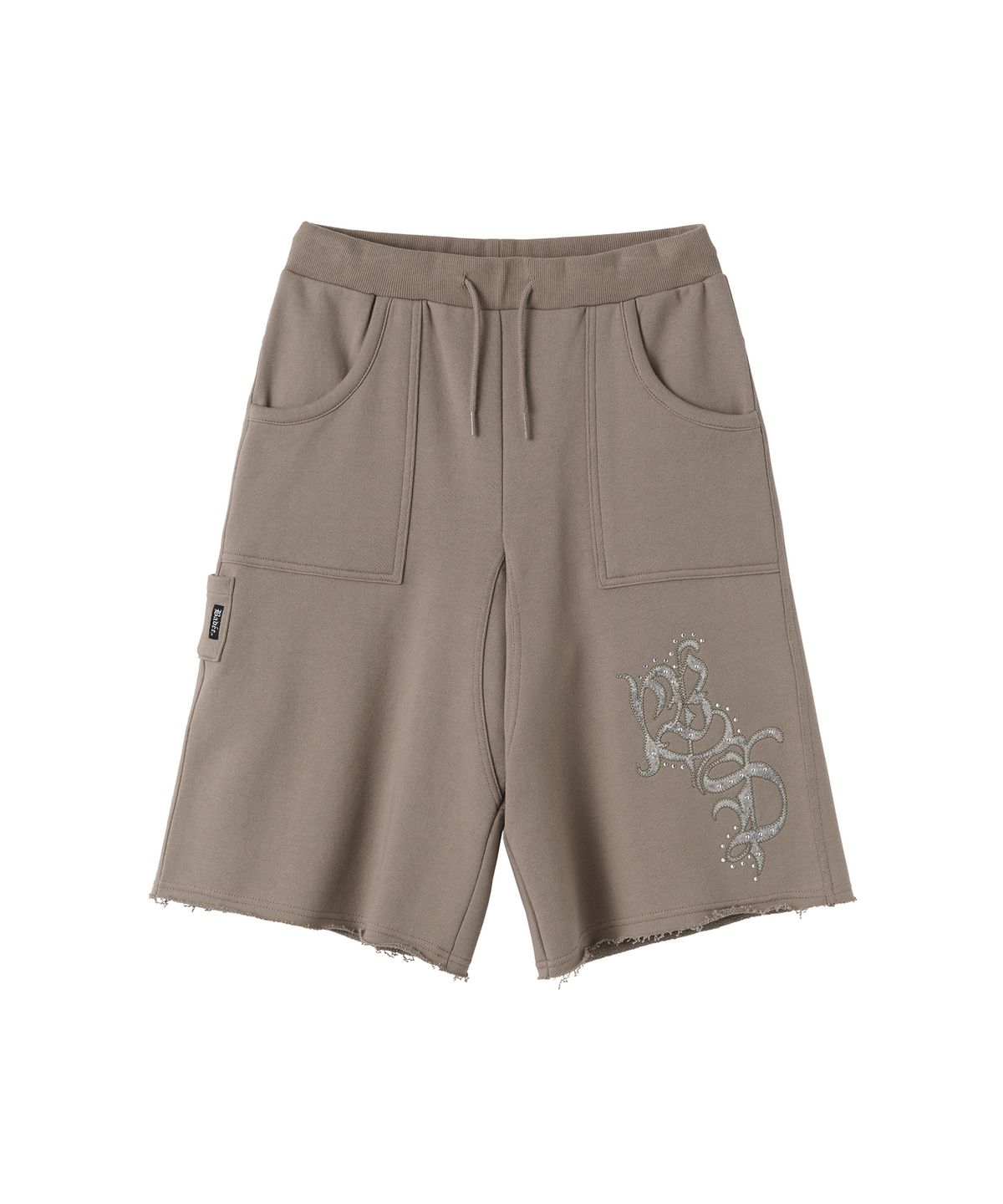 배디(BADEE) Glitter Applique Half Pants Moca