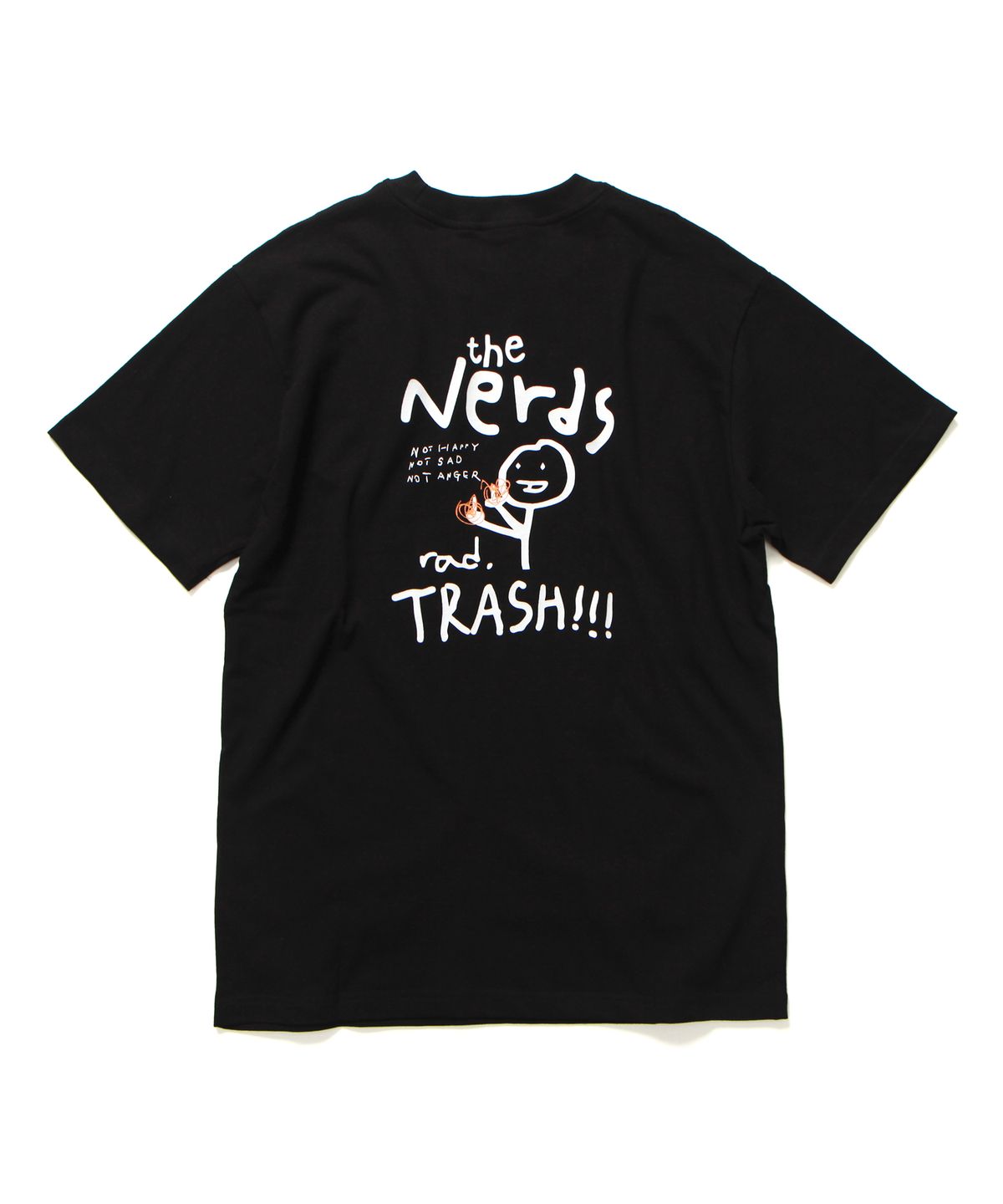 앱놀머씽(ABNORMALTHING) NERDS 티셔츠 블랙 (NERDS T-SHIRT BLACK)