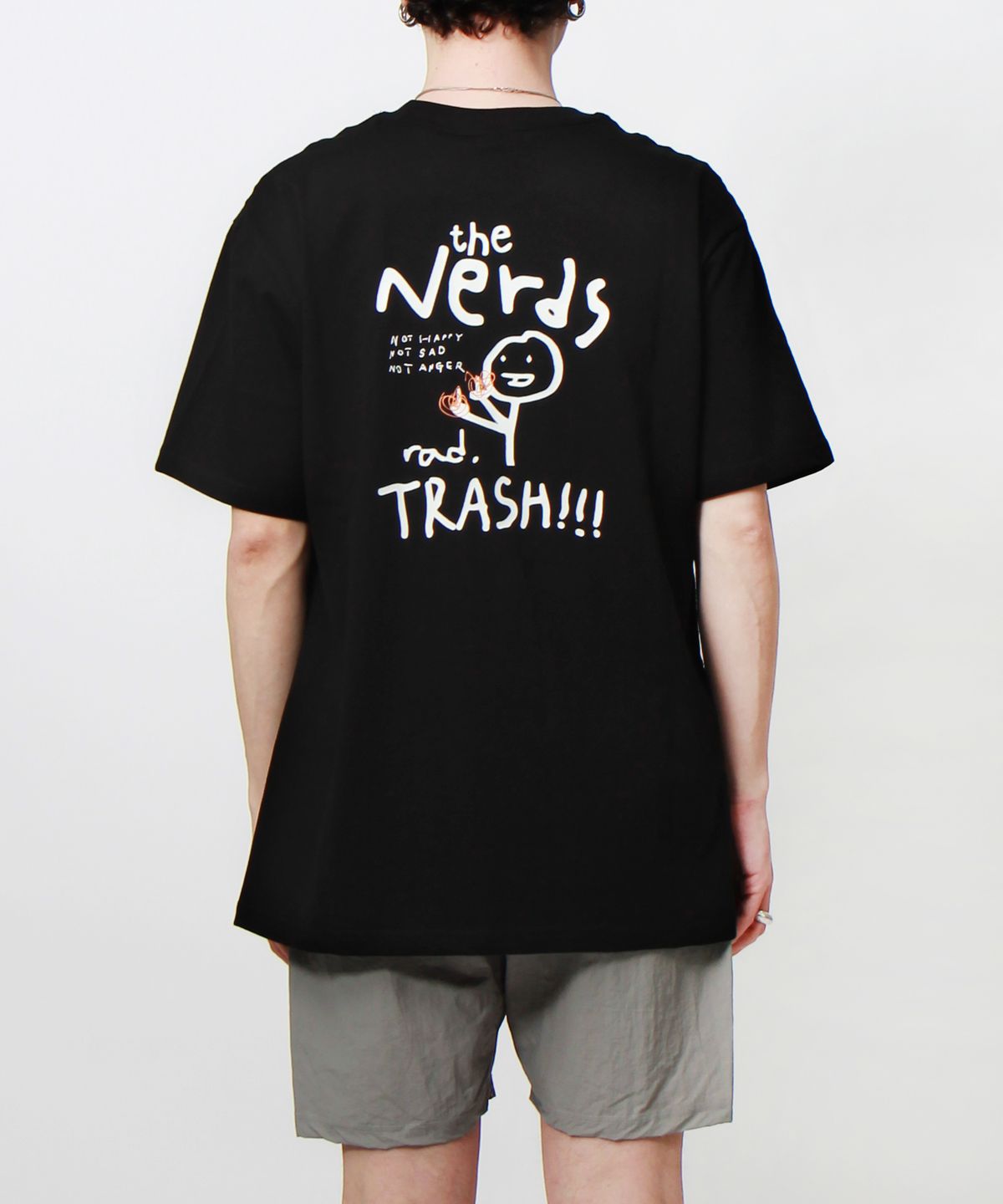 앱놀머씽(ABNORMALTHING) NERDS 티셔츠 블랙 (NERDS T-SHIRT BLACK)