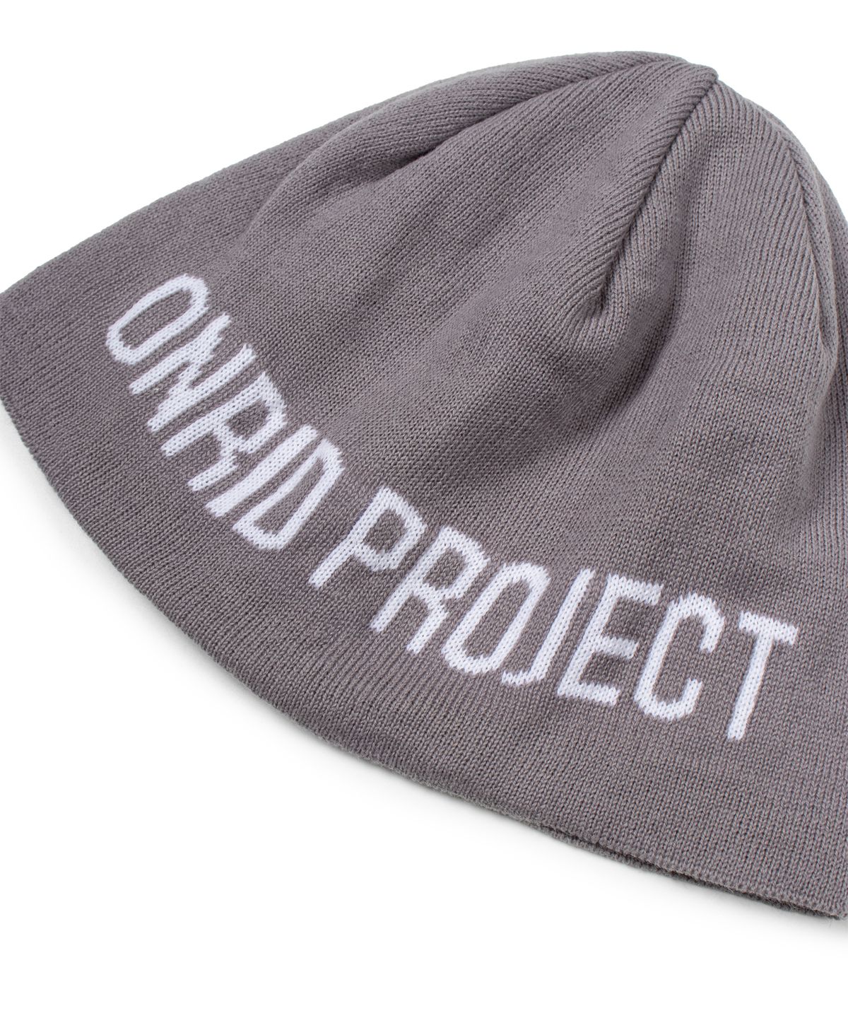 온리드프로젝트(ONRIDPROJECT) 에센셜 로고 비니 - 그레이