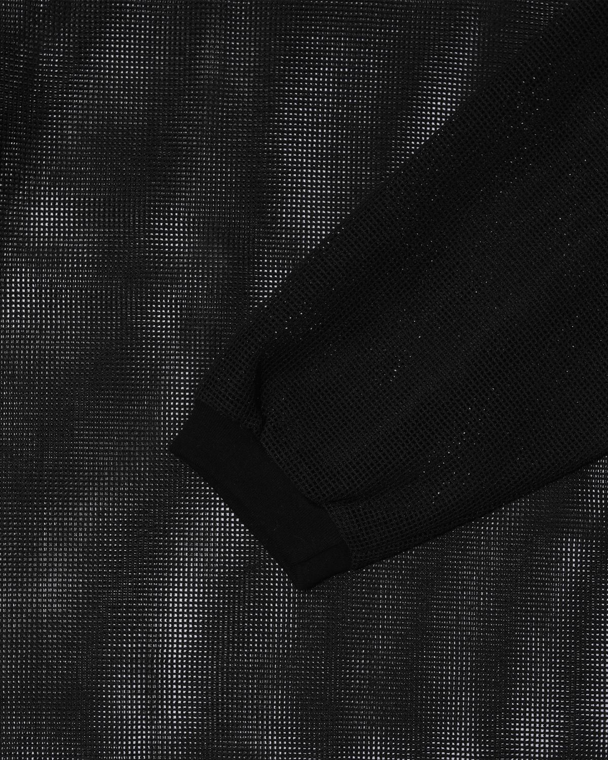 포즈넘버에잇(POSE NUMBER EIGHT) MESH LONG SLEEVE CREW (BLACK)