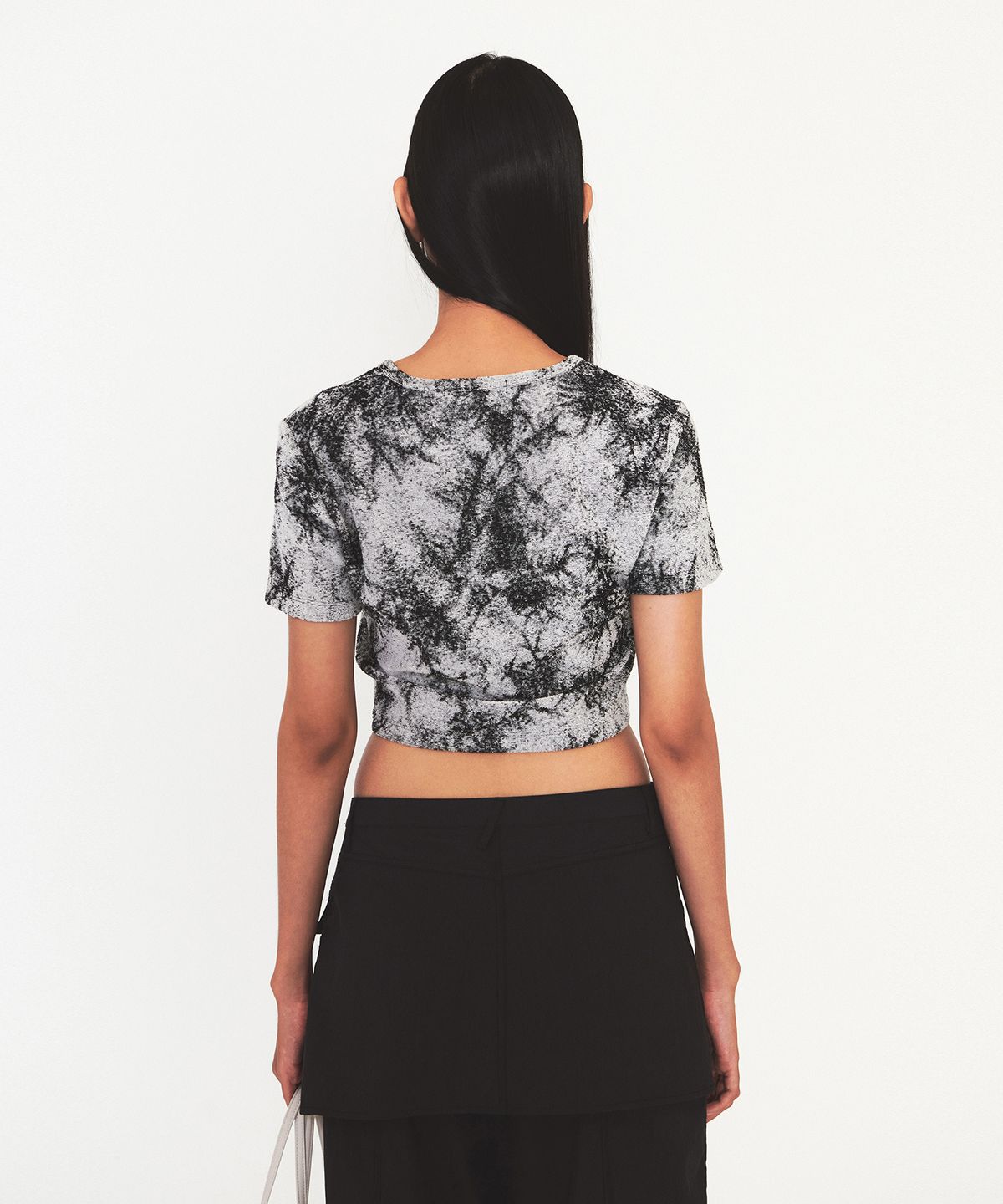 다이애그널(DIAGONAL) PRINTING TERRY TEE (black)