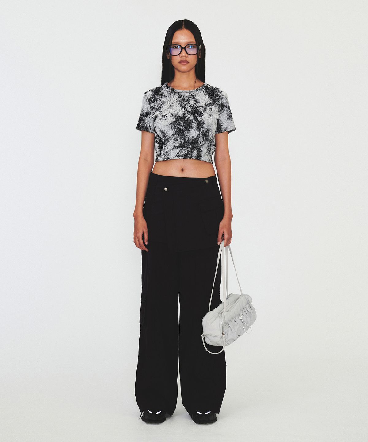 다이애그널(DIAGONAL) PRINTING TERRY TEE (black)