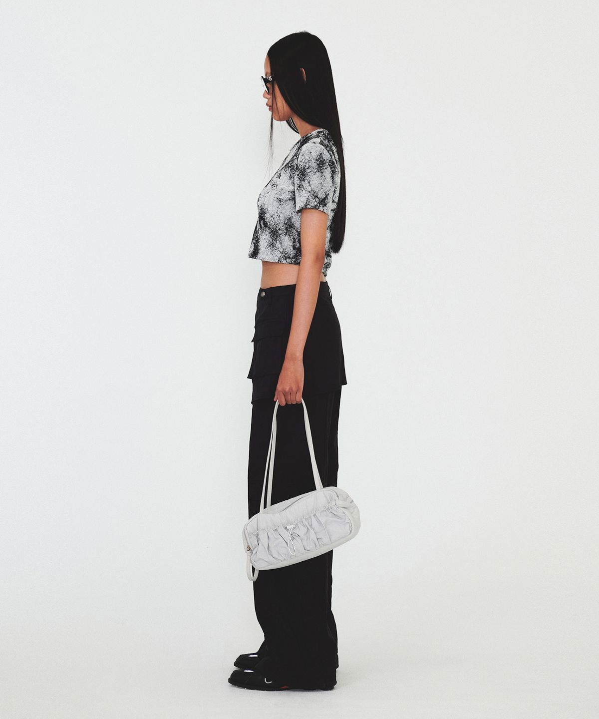 다이애그널(DIAGONAL) PRINTING TERRY TEE (black)