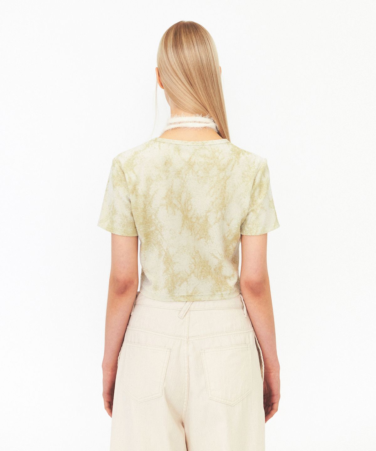 다이애그널(DIAGONAL) PRINTING TERRY TEE (olive)
