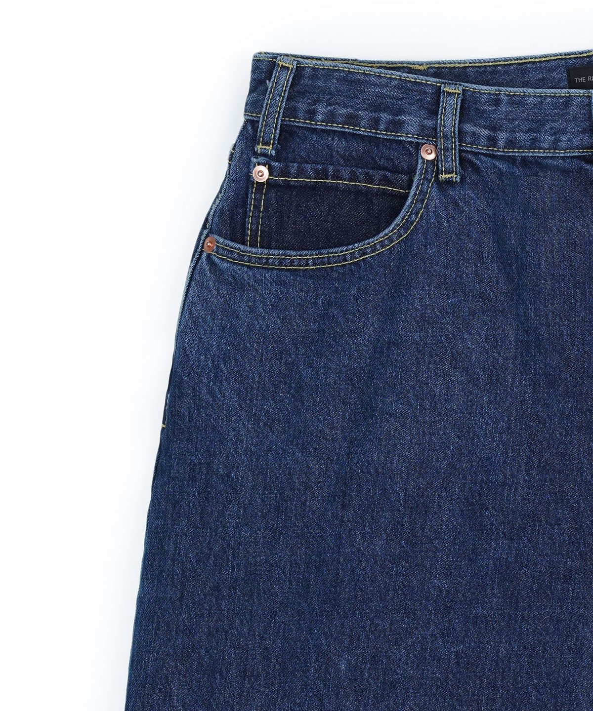 구보(GUVO) Washed denim shorts, washed-blue