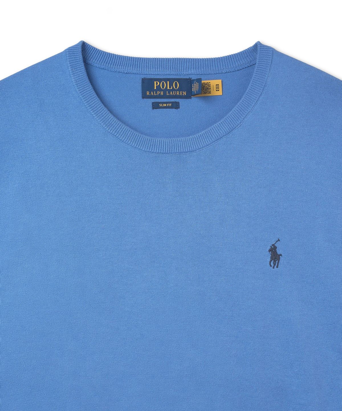 폴로 랄프 로렌(POLO RALPH LAUREN) 롱슬리브 풀오버 스웨터 - 블루