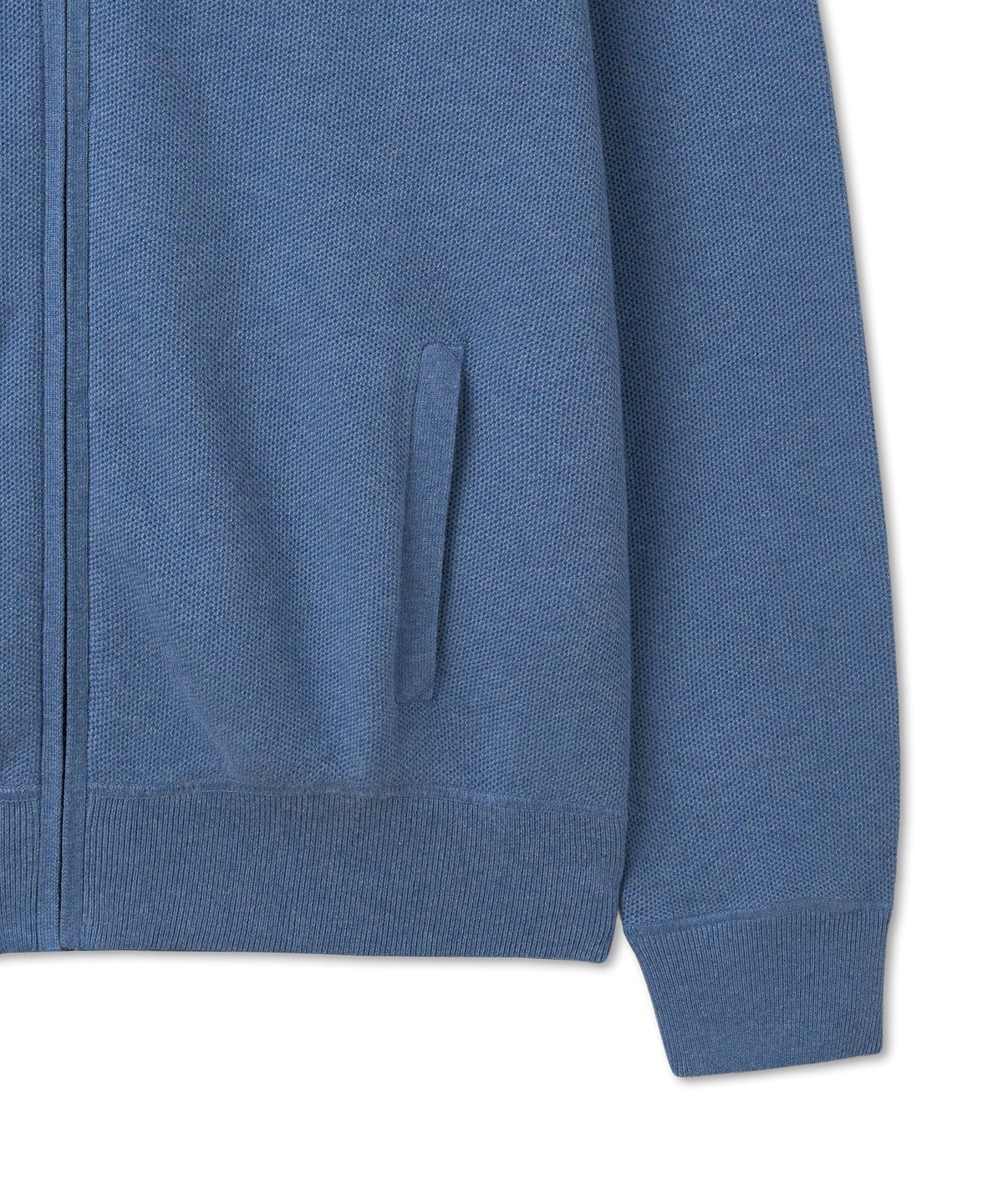 폴로 랄프 로렌(POLO RALPH LAUREN) 풀 지퍼 코튼 스웨터 - 블루