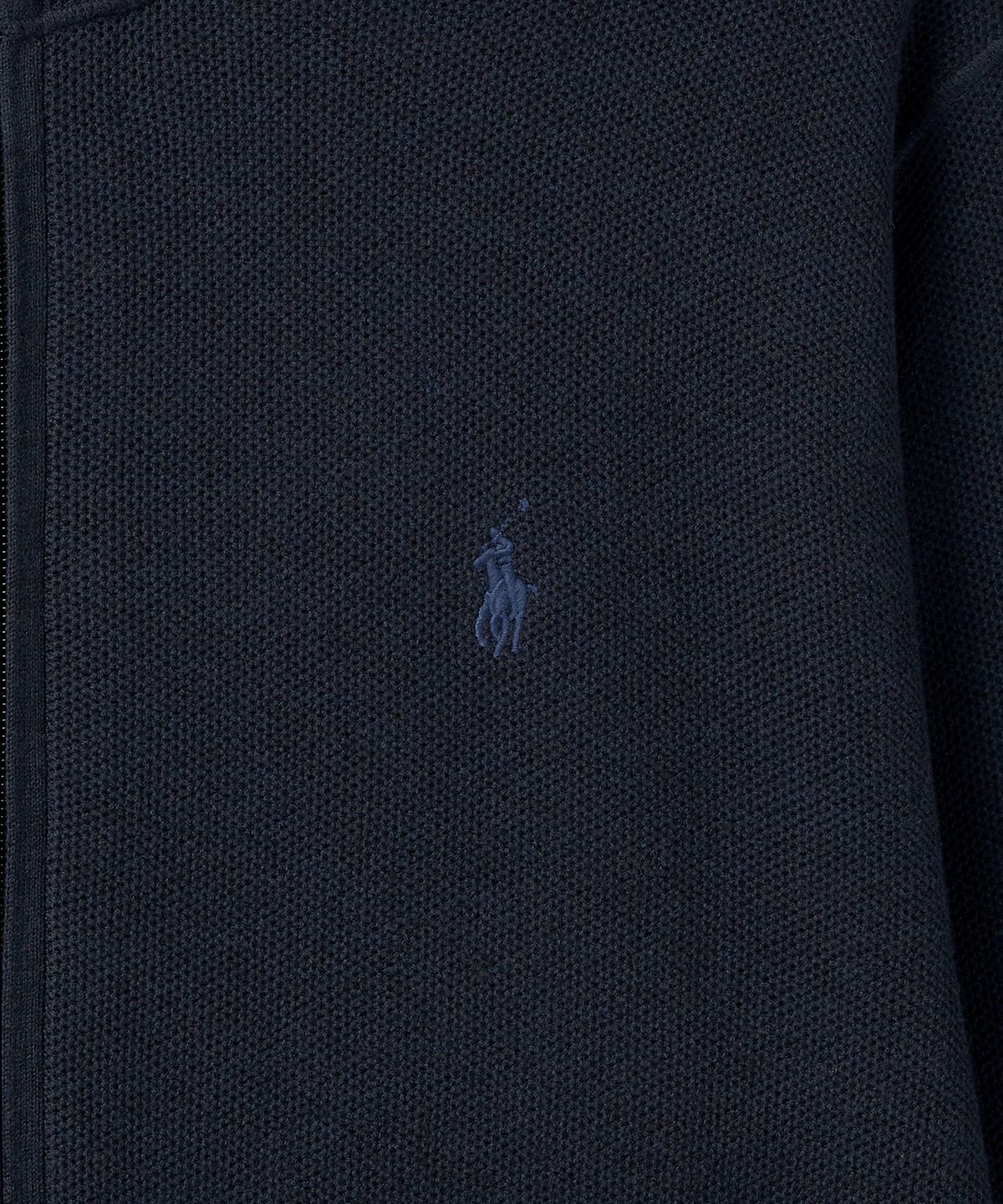 폴로 랄프 로렌(POLO RALPH LAUREN) 풀 지퍼 코튼 스웨터 - 네이비