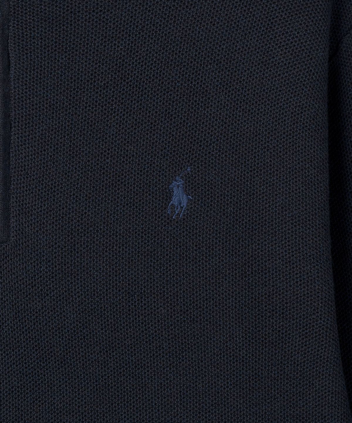 폴로 랄프 로렌(POLO RALPH LAUREN) 코튼 쿼터 지퍼 스웨터 - 네이비
