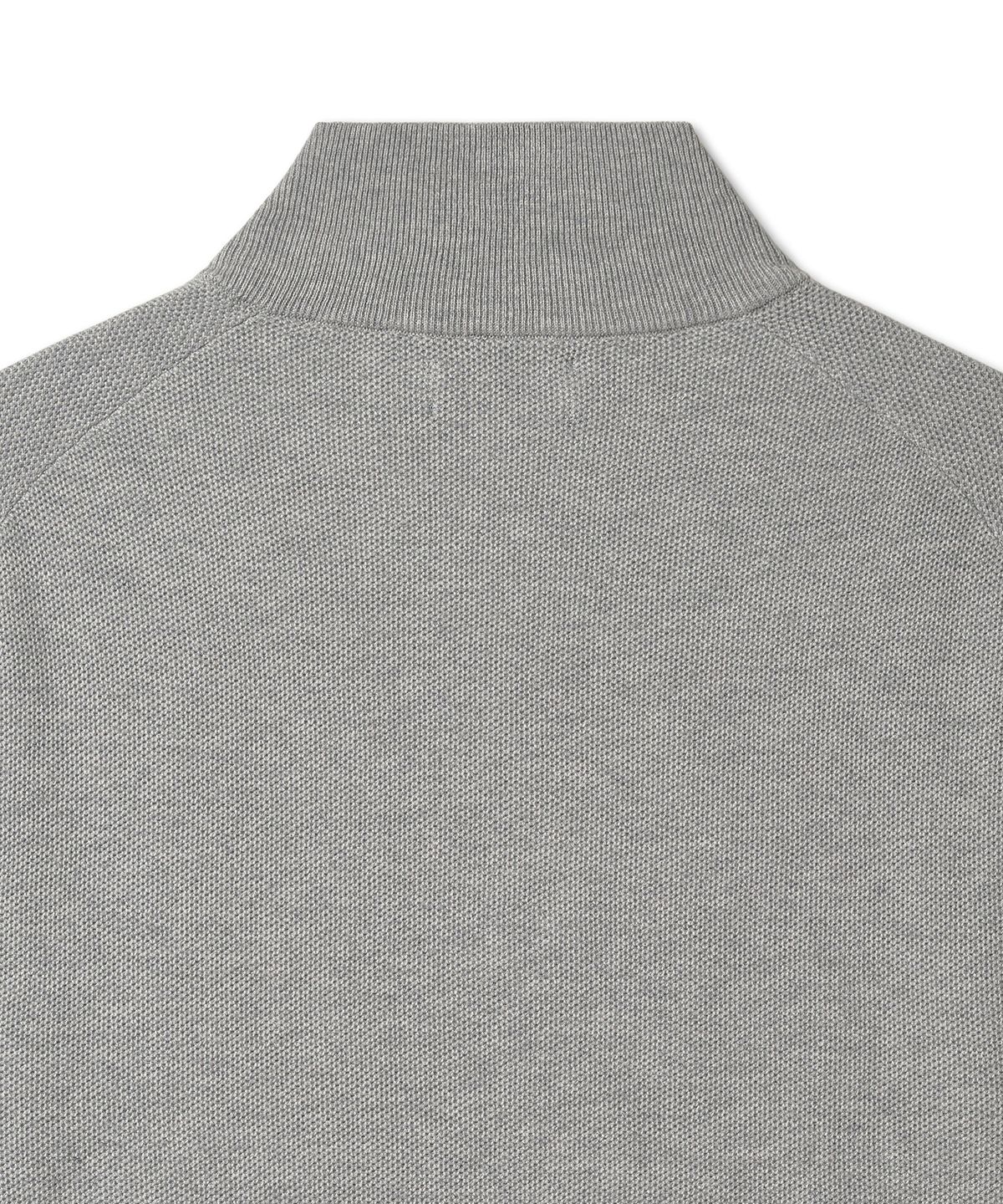 폴로 랄프 로렌(POLO RALPH LAUREN) 코튼 쿼터 지퍼 스웨터 - 그레이