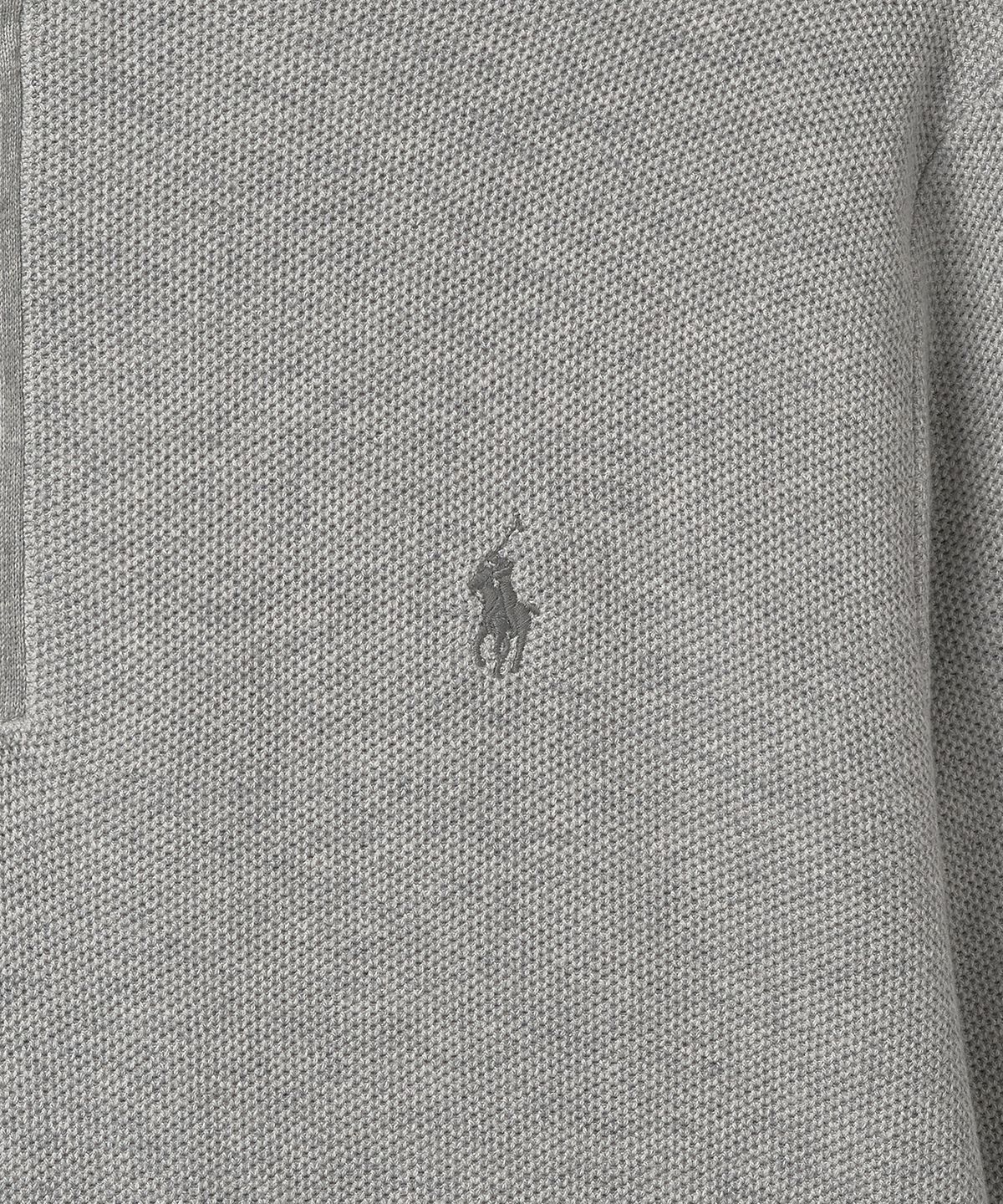 폴로 랄프 로렌(POLO RALPH LAUREN) 코튼 쿼터 지퍼 스웨터 - 그레이