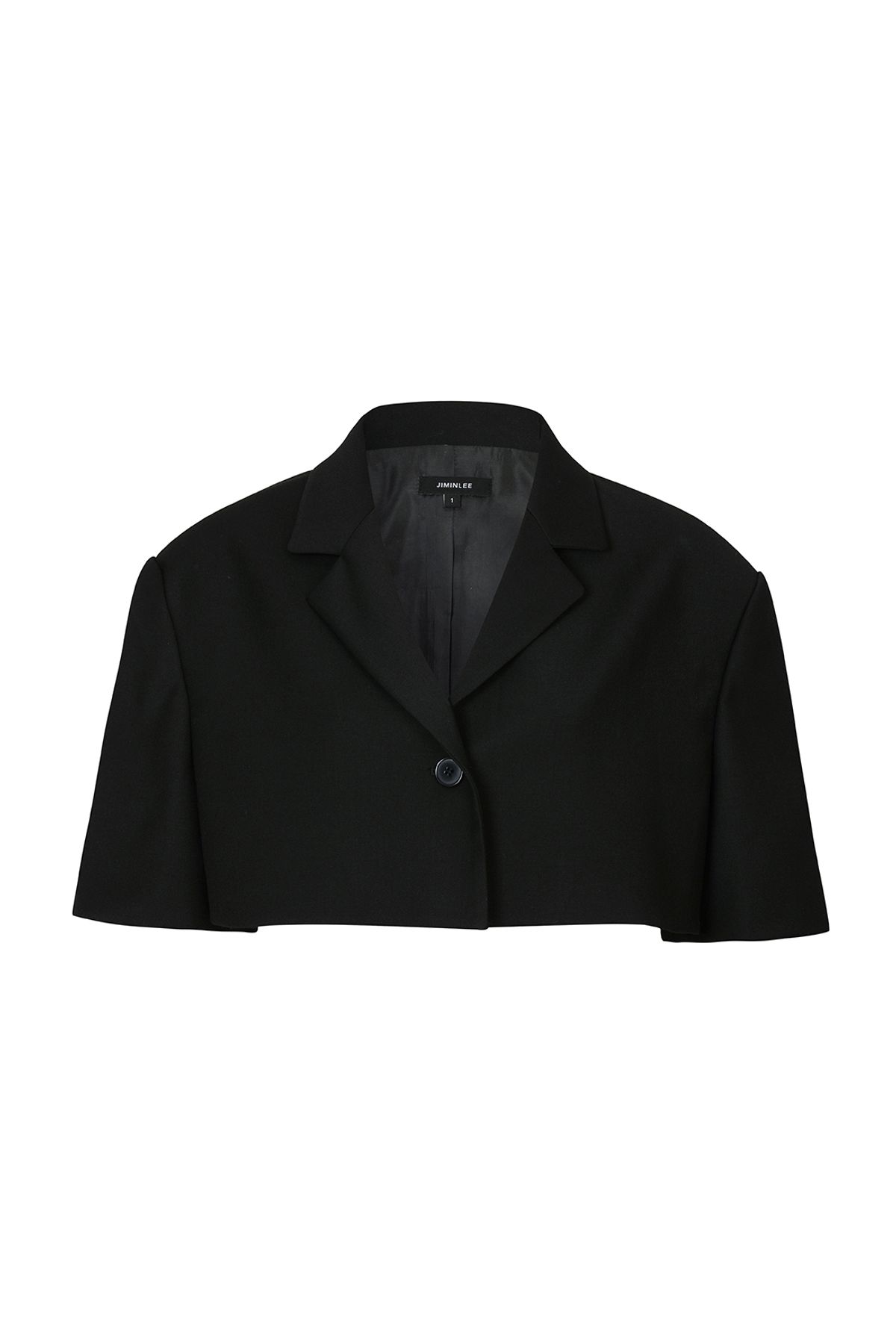 지민리(JIMINLEE) HALF CUT_OUT JACKET 반 컷-아웃 자켓 블랙