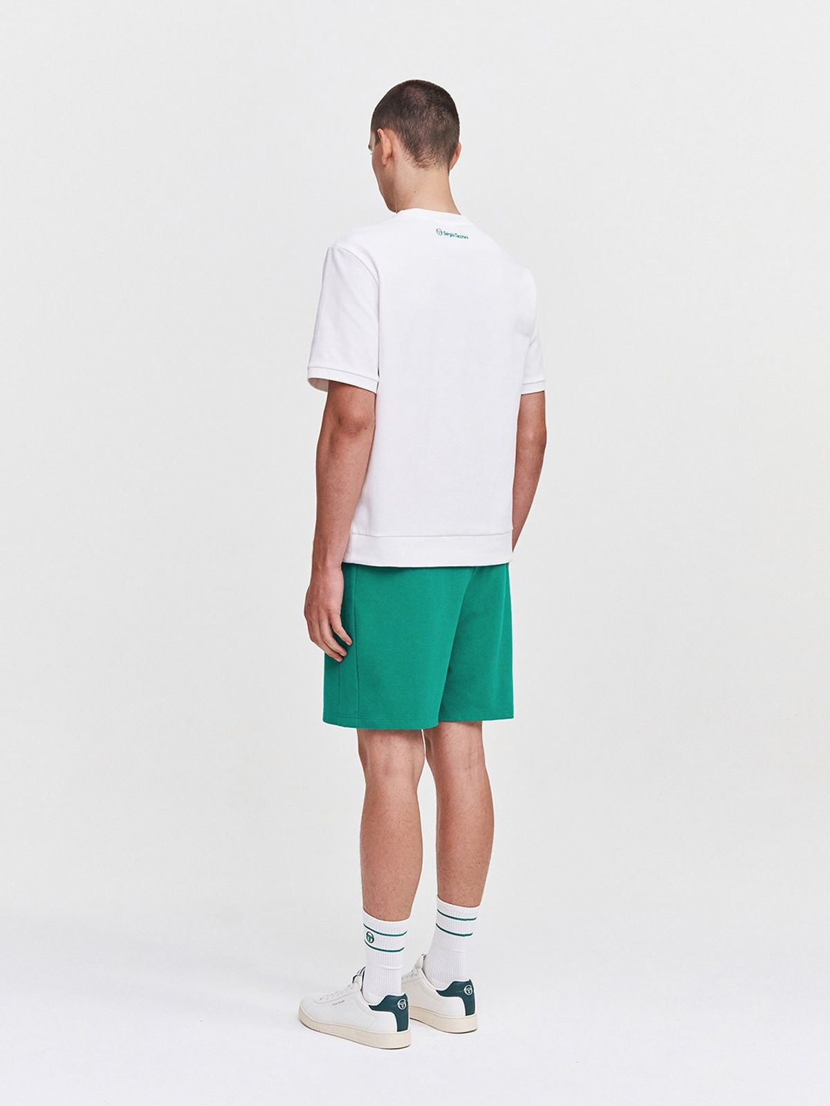 세르지오 타키니(SERGIO TACCHINI) M 데일리 와플 반팔 티셔츠 (White)
