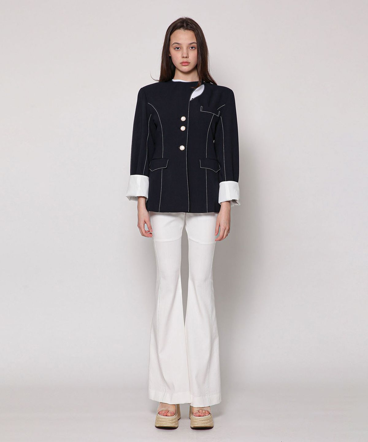 세컨드 아르무아(02ARMOIRE) Sloane Jacket _ Navy