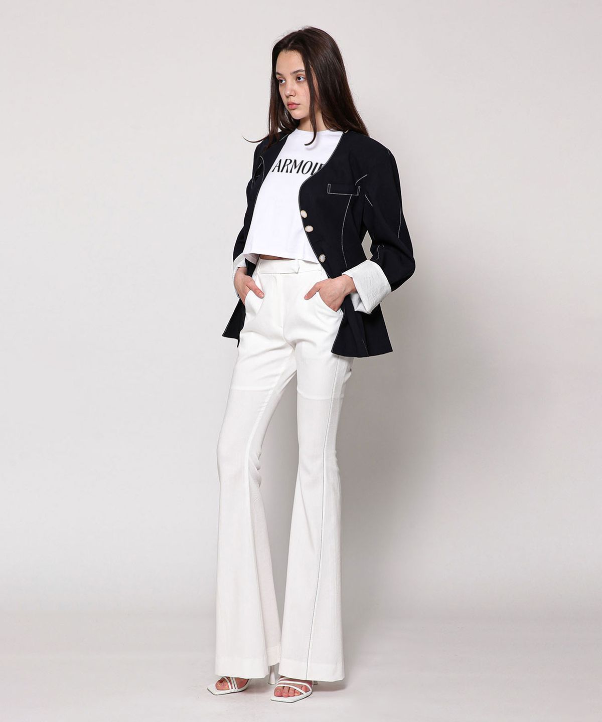 세컨드 아르무아(02ARMOIRE) Sloane Jacket _ Navy