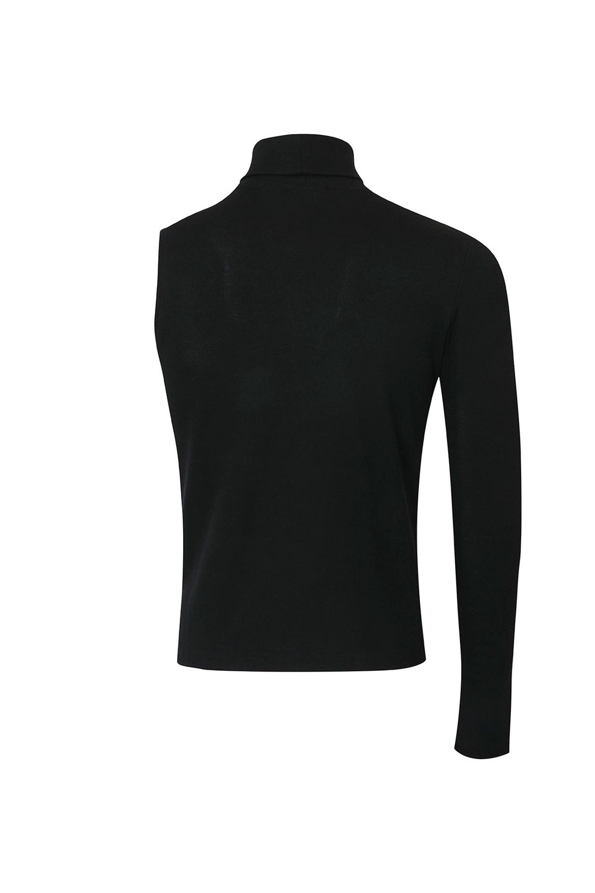 지민리(JIMINLEE) ONE SLEEVE HIGH NECK TOP 원슬리브 하이넥 탑 블랙