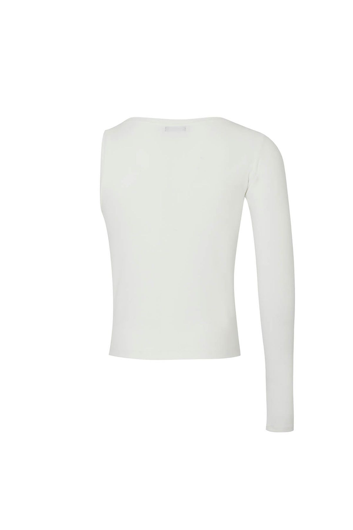지민리(JIMINLEE) ONE SLEEVE BASIC T-SHIRT 원 슬리브 베이직 티셔츠 화이트