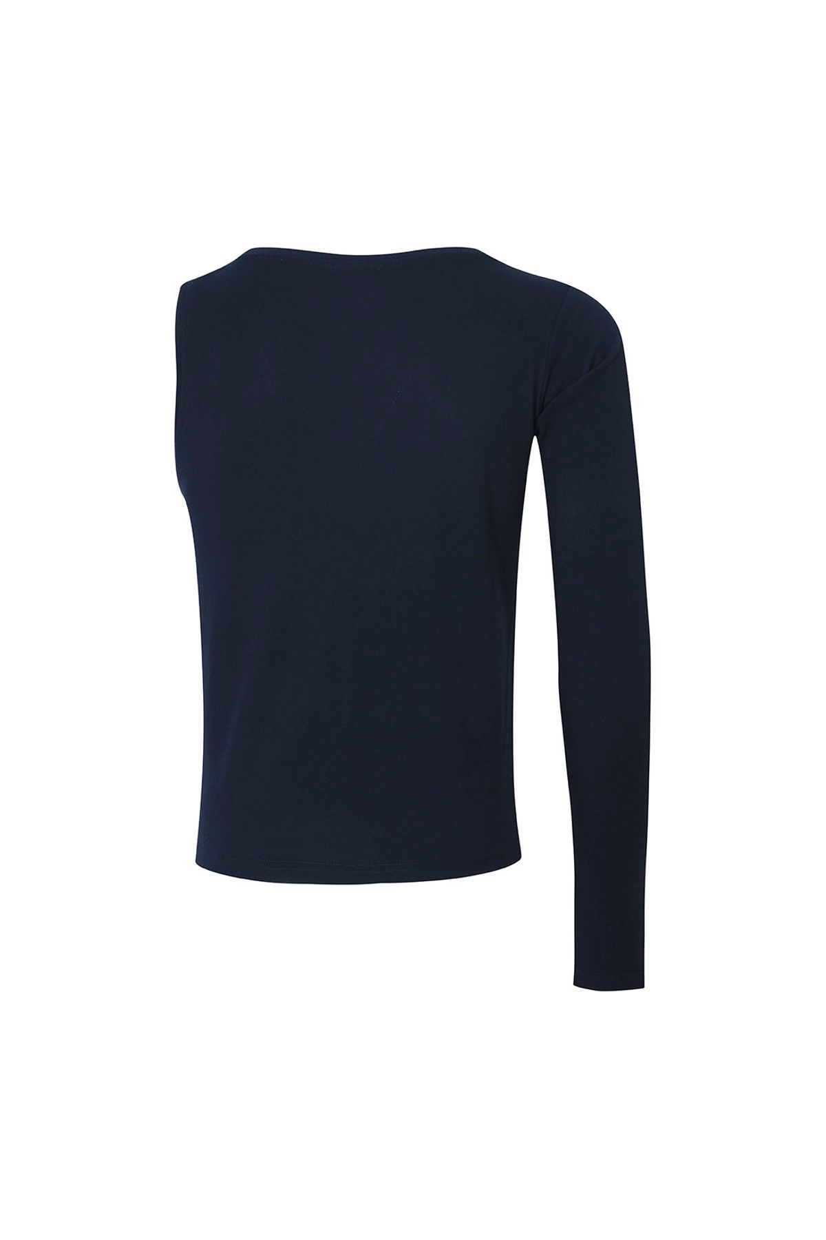 지민리(JIMINLEE) ONE SLEEVE BASIC T-SHIRT 원 슬리브 베이직 티셔츠 네이비